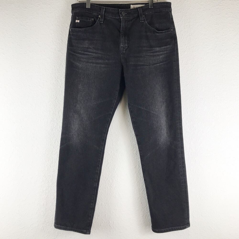 Adriano Goldschmied Ex-Boyfriend Slouchy Slim Mid Rise Faded Black Jeans Size 30